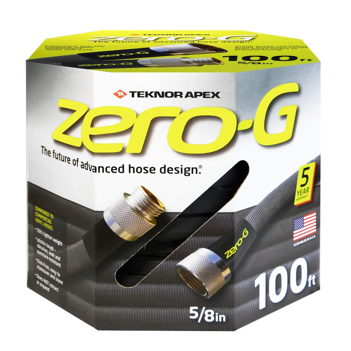 5/8" x 100' Gray Garden Hose L8058
