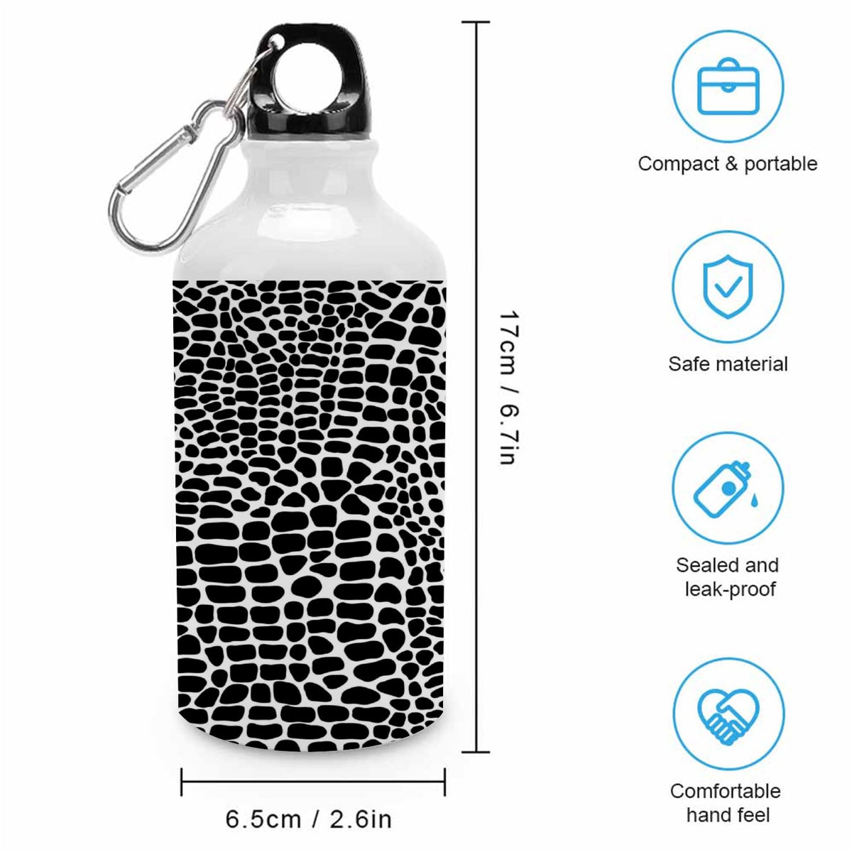 400ml Sport Aluminum Water Bottle with Twist Cap N374769