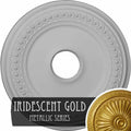 Classic Ceiling Medallion, Hand-Painted Iridescent Gold F51696