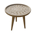Hand Carved Side Table H254
