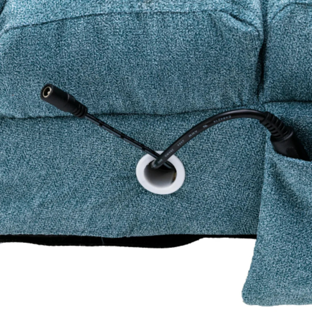 Blue Linen Chaise Lounge L73129