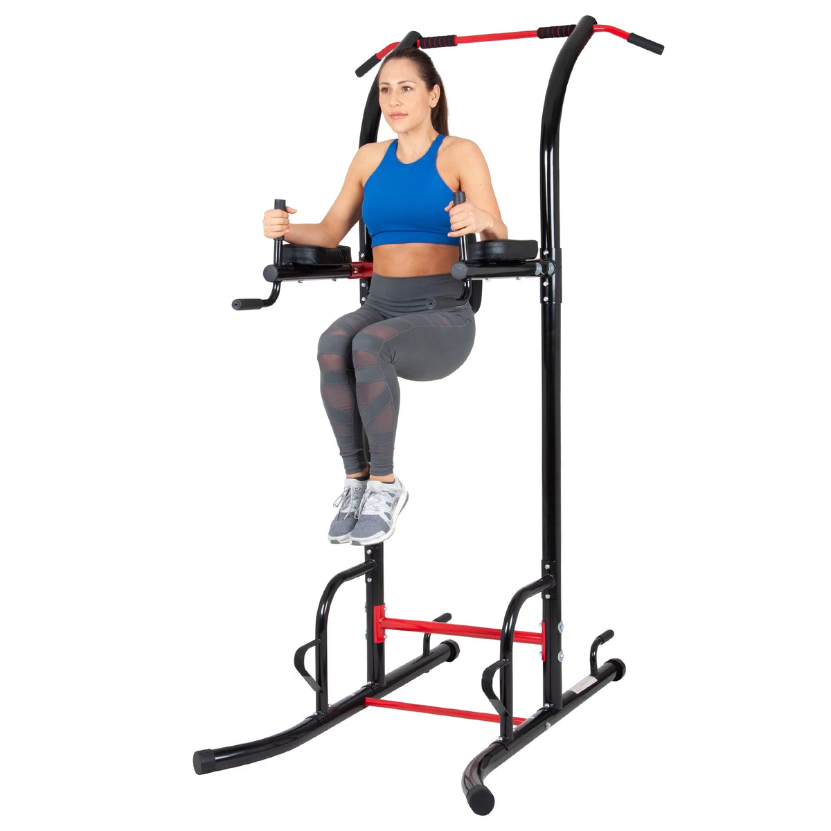 5-Station Power Tower with Pull Up, Push up, Dip Bars I842