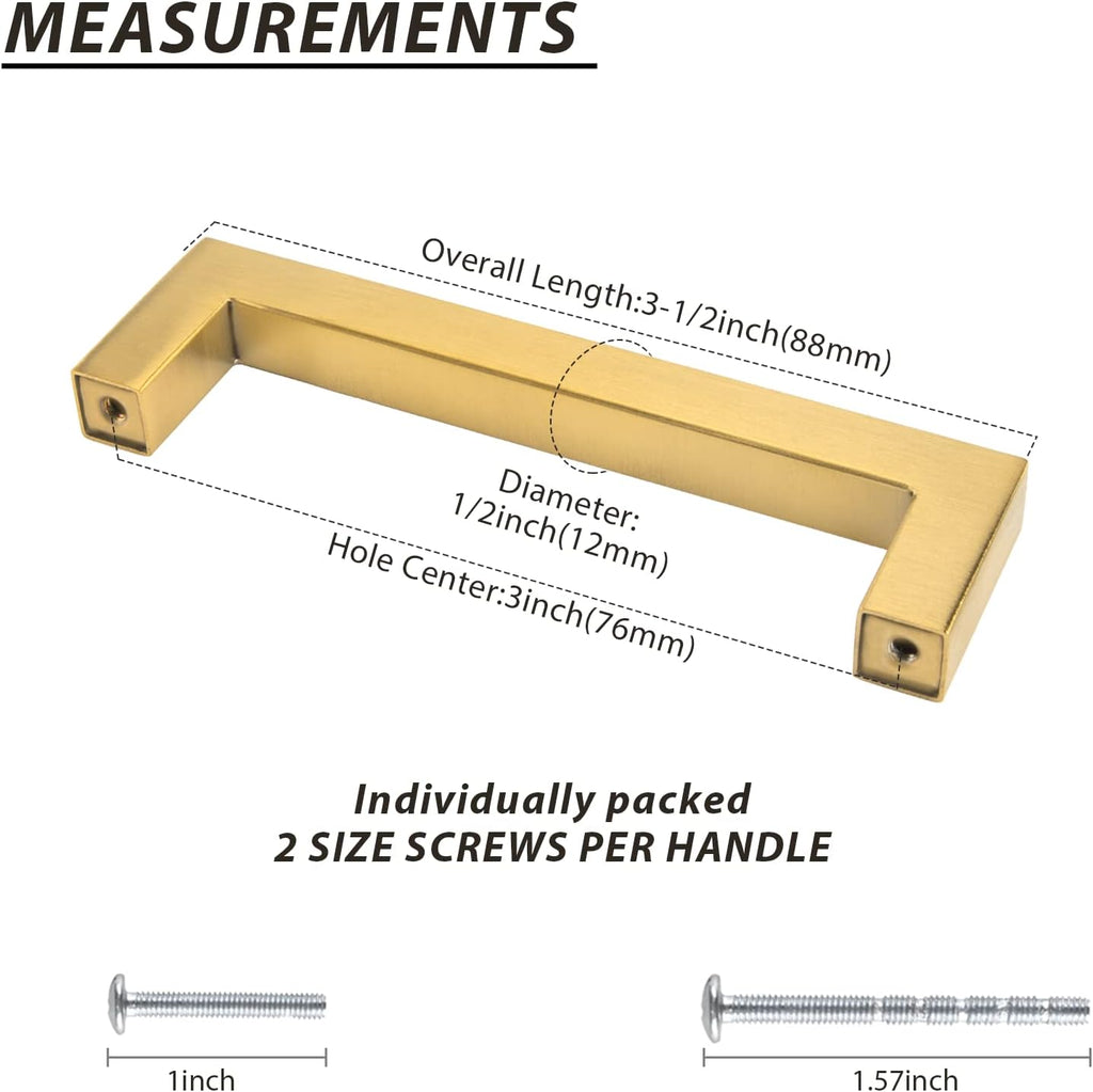 35 Pack 6-1/4 Inch Gold Cabinet Handles D60184