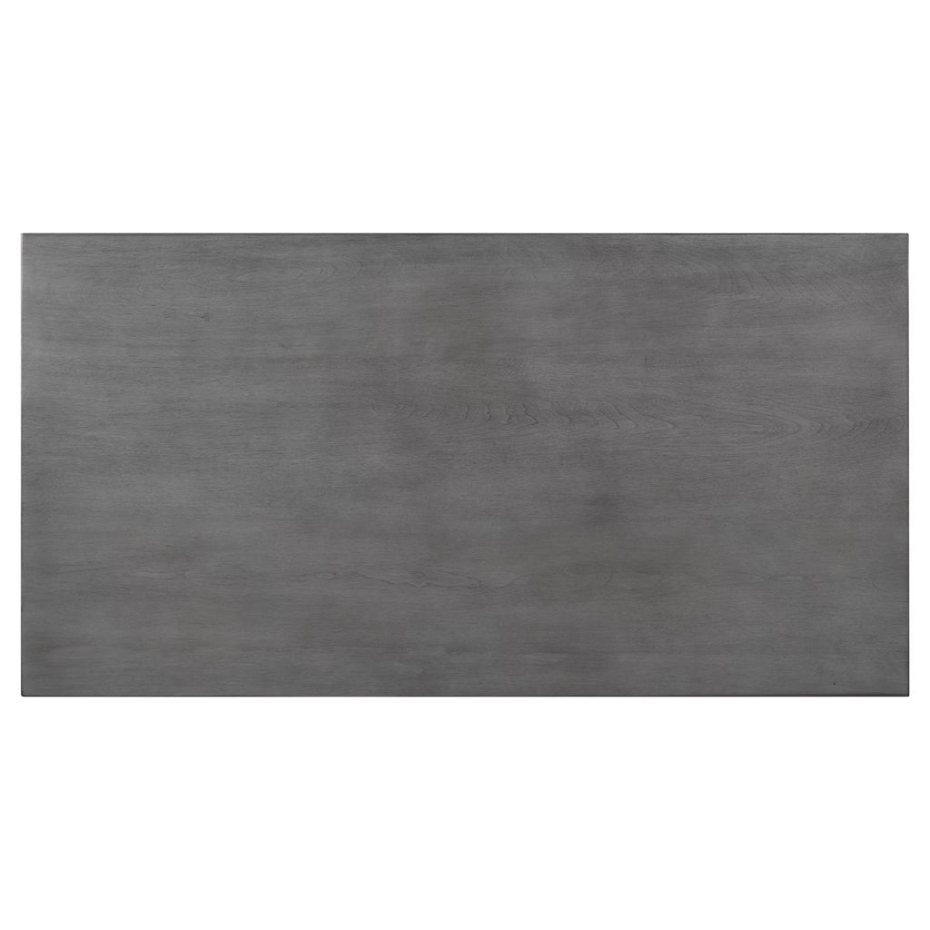 Counter Height Dining Table Solid Wood & Metal Gray F779941