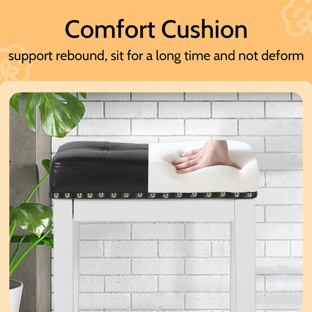 Set of 2 PU Leather Bar Stools K2158
