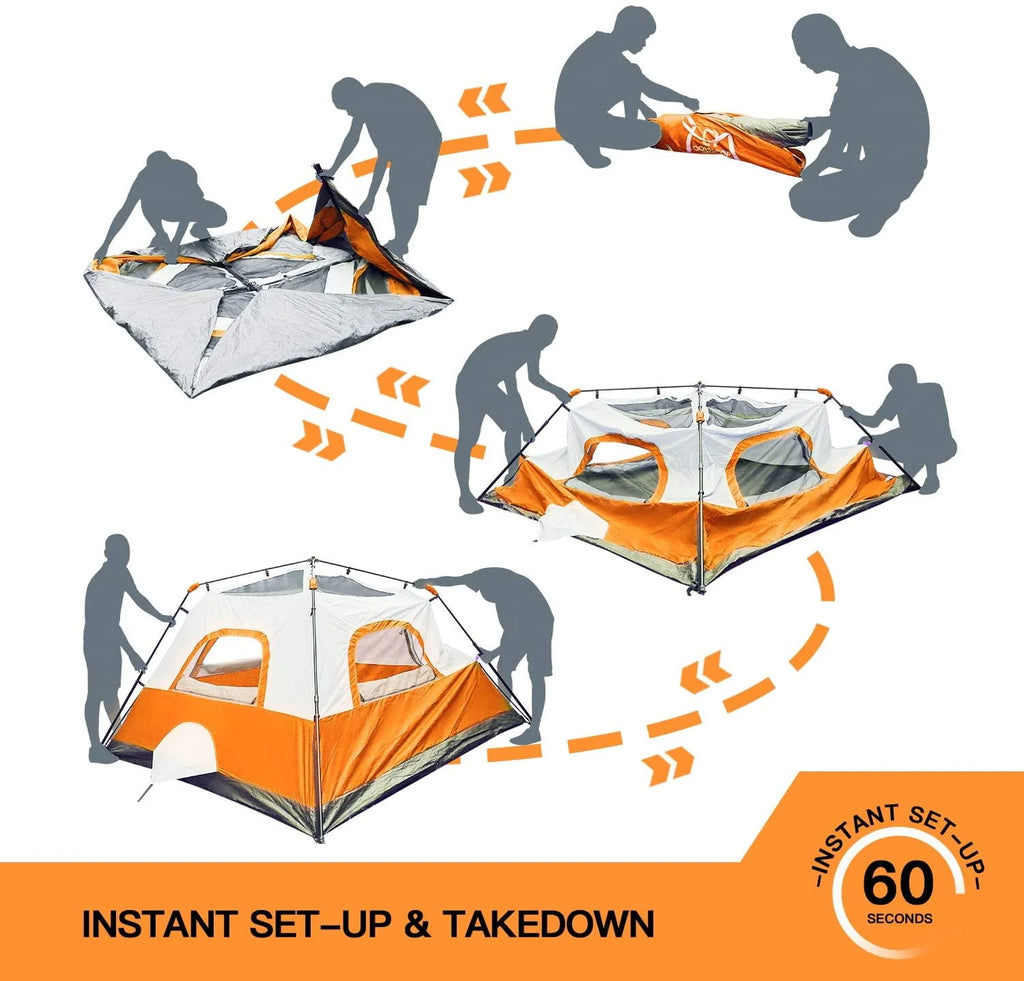 6 Person Waterproof Camping Tent S6361