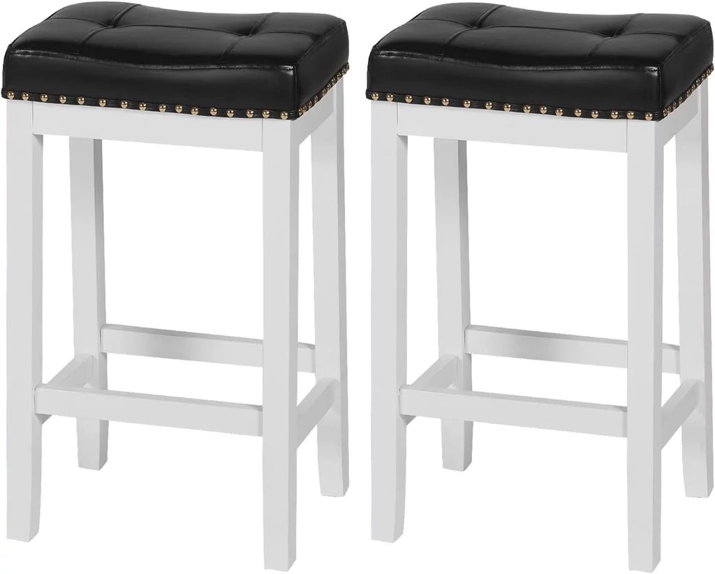 Set of 2 PU Leather Bar Stools K2158