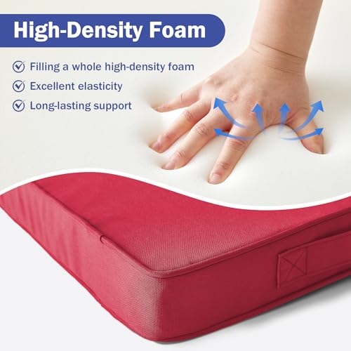 Outdoor Deep Seat Cushion Set 24 x 24 x 4 Inch Navy Blue R927755