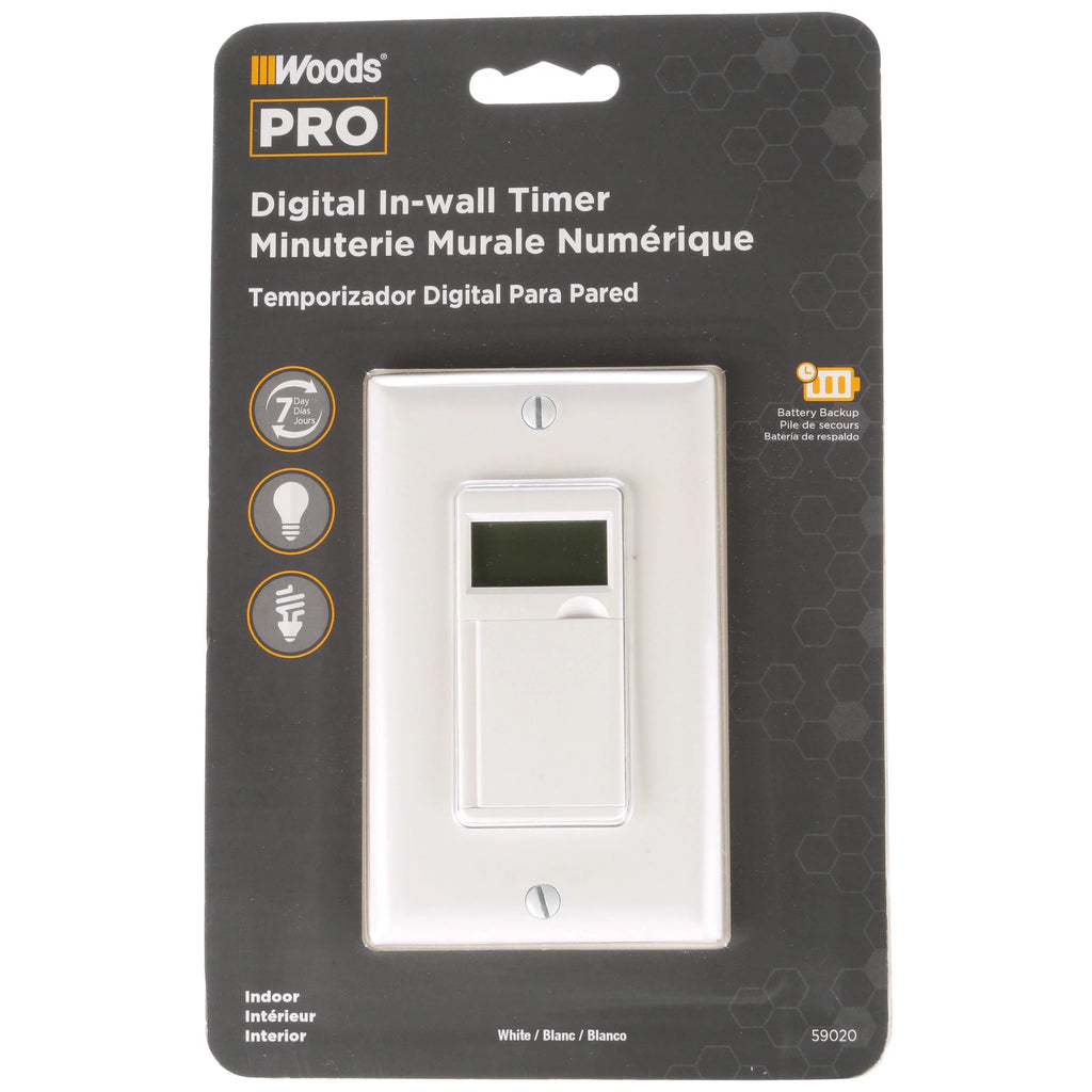 White 7-Day Programmable Timer O391
