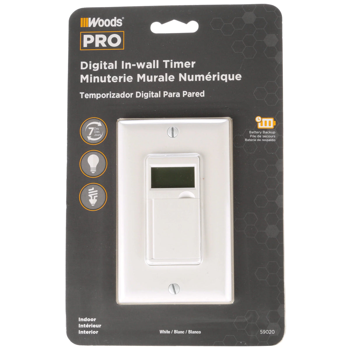 White 7-Day Programmable Timer O391