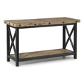 Brown Sofa Table with Metal Frame Y421802