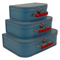 Vintage 3-Piece Mini Suitcase Set B400568