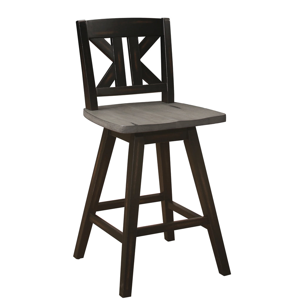 Black Sand-Through Swivel Counter Stool L61544