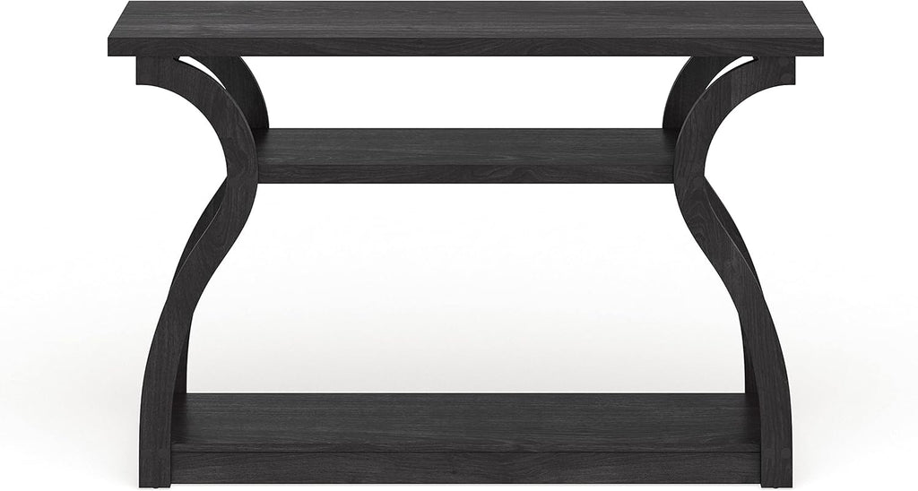 Black 2-Shelf Console Table J1459