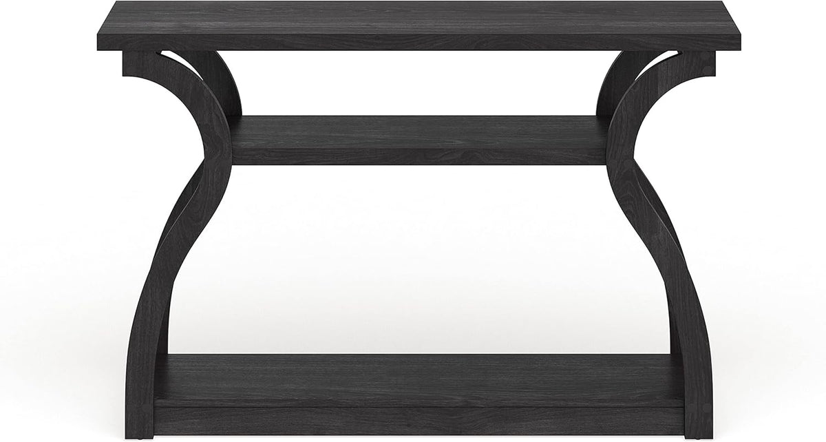 Black 2-Shelf Console Table J1459