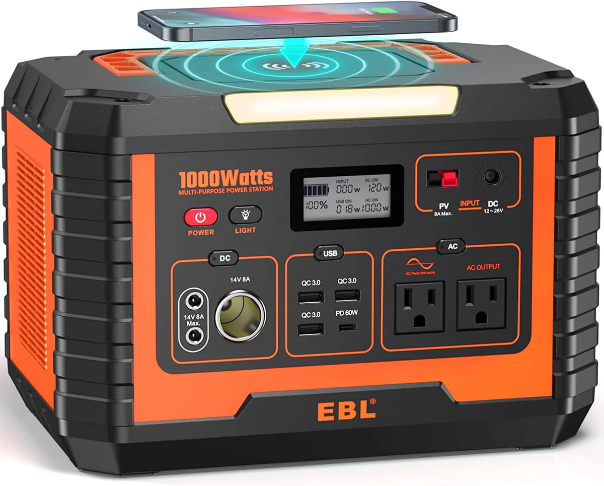 Portable Power Station 1000W 999Wh Y826