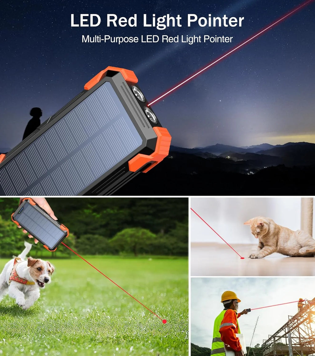42800mAh Solar Charger Power Bank Portable Battery Pack J93463