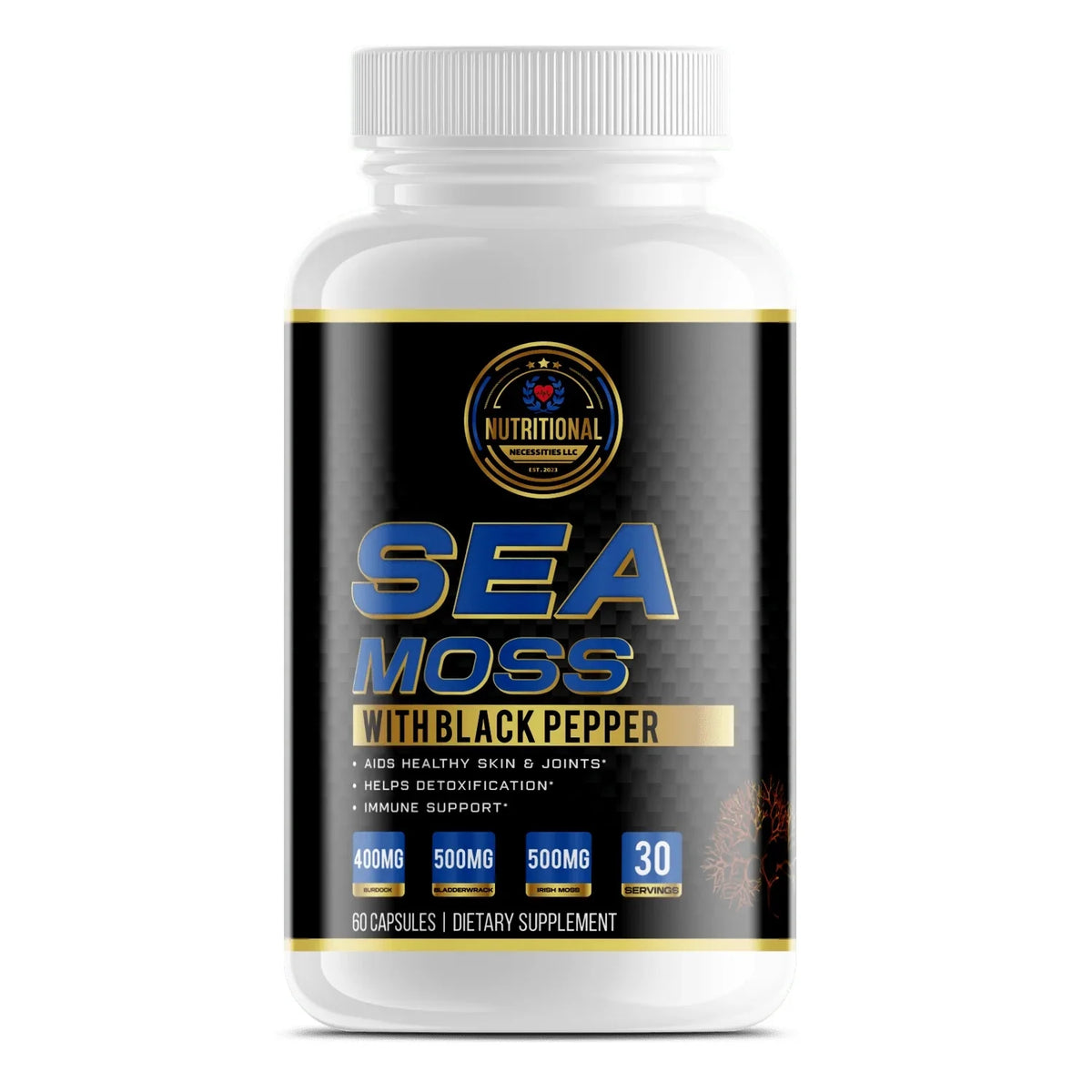 Sea Moss with Black Pepper Capsules L3848