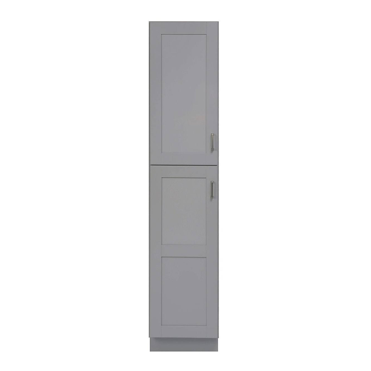 18x22 Wide Wood Floor Standing Bathroom Linen - Dove Gray L3150