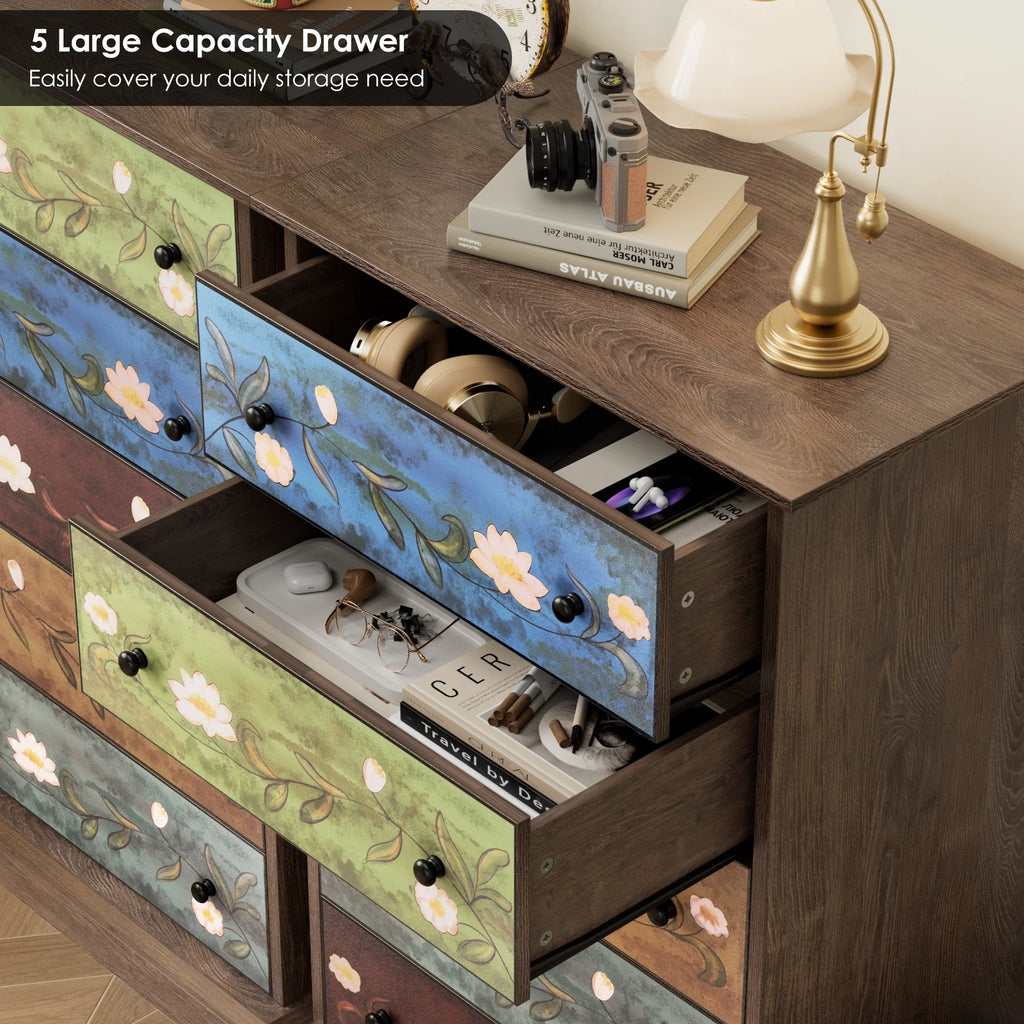 5 Drawer Wood Dresser A56697