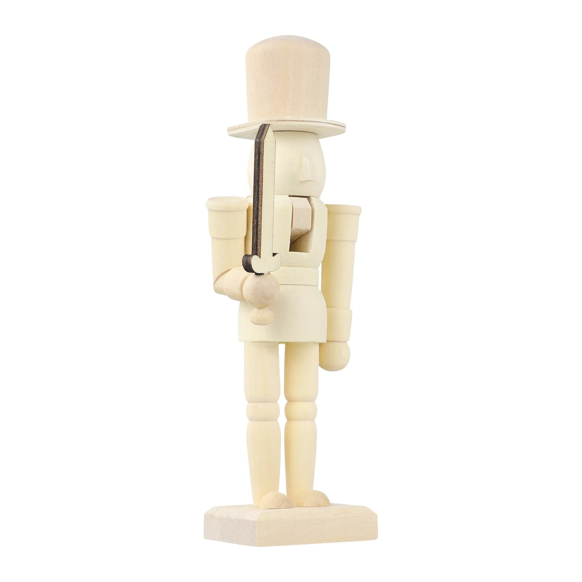 Unpainted Wooden Nutcracker Soldier G656