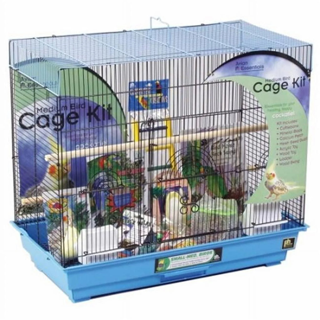 Blue & Black Bird Cage Starter Kit Q708