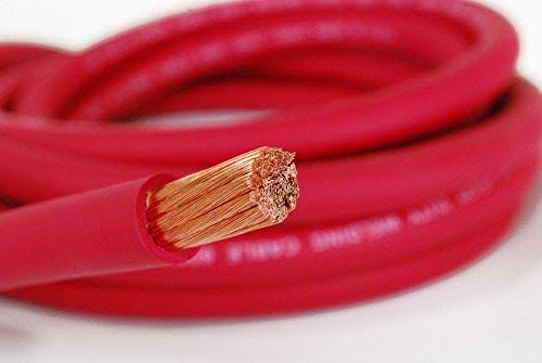 4/0 Gauge AWG Welding Lead Car Battery Cable Copper Wire Black + Red I156