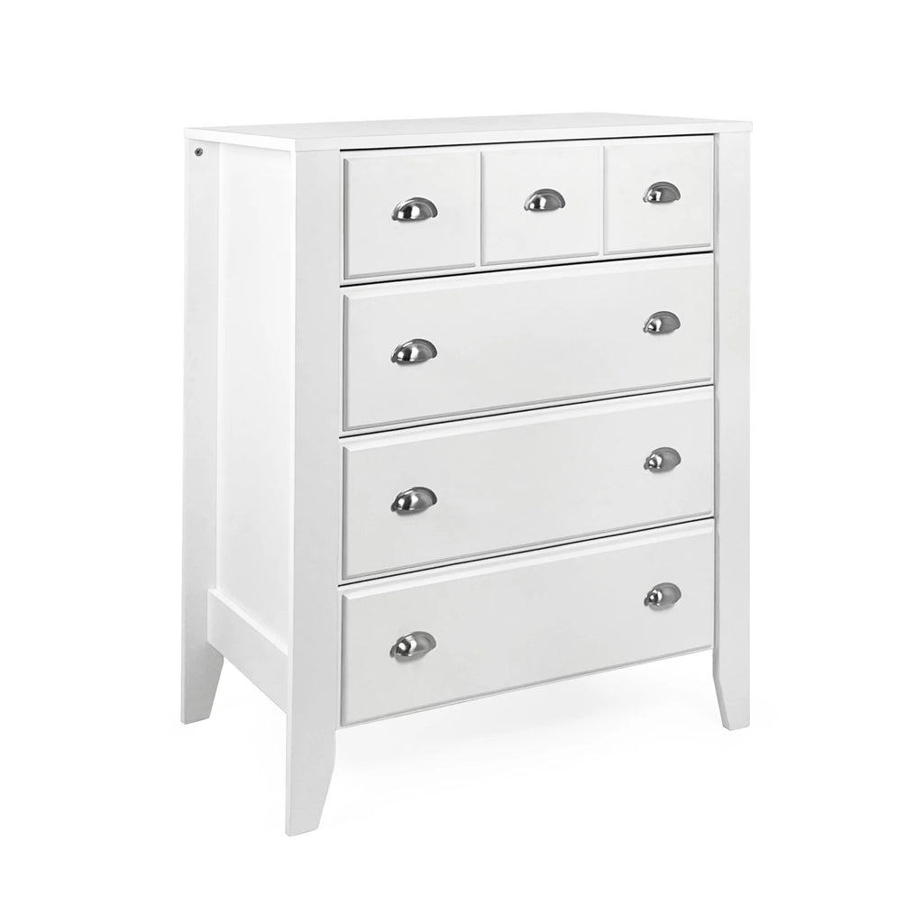 White 4 Drawer Faux Wood Dresser B921228