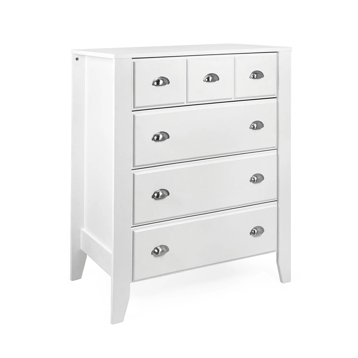 White 4 Drawer Faux Wood Dresser B921228