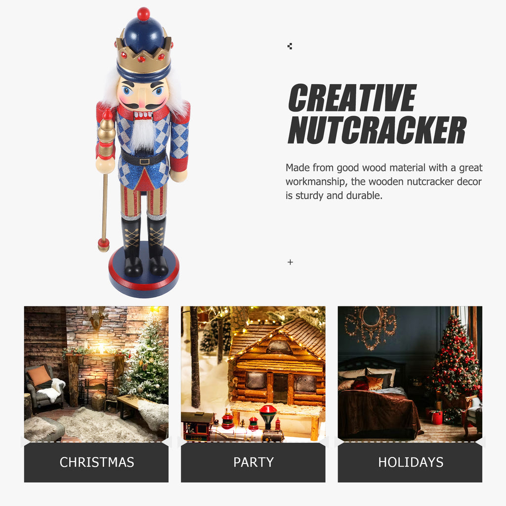 Nutcracker Wooden Ornament Decor Doll Z345