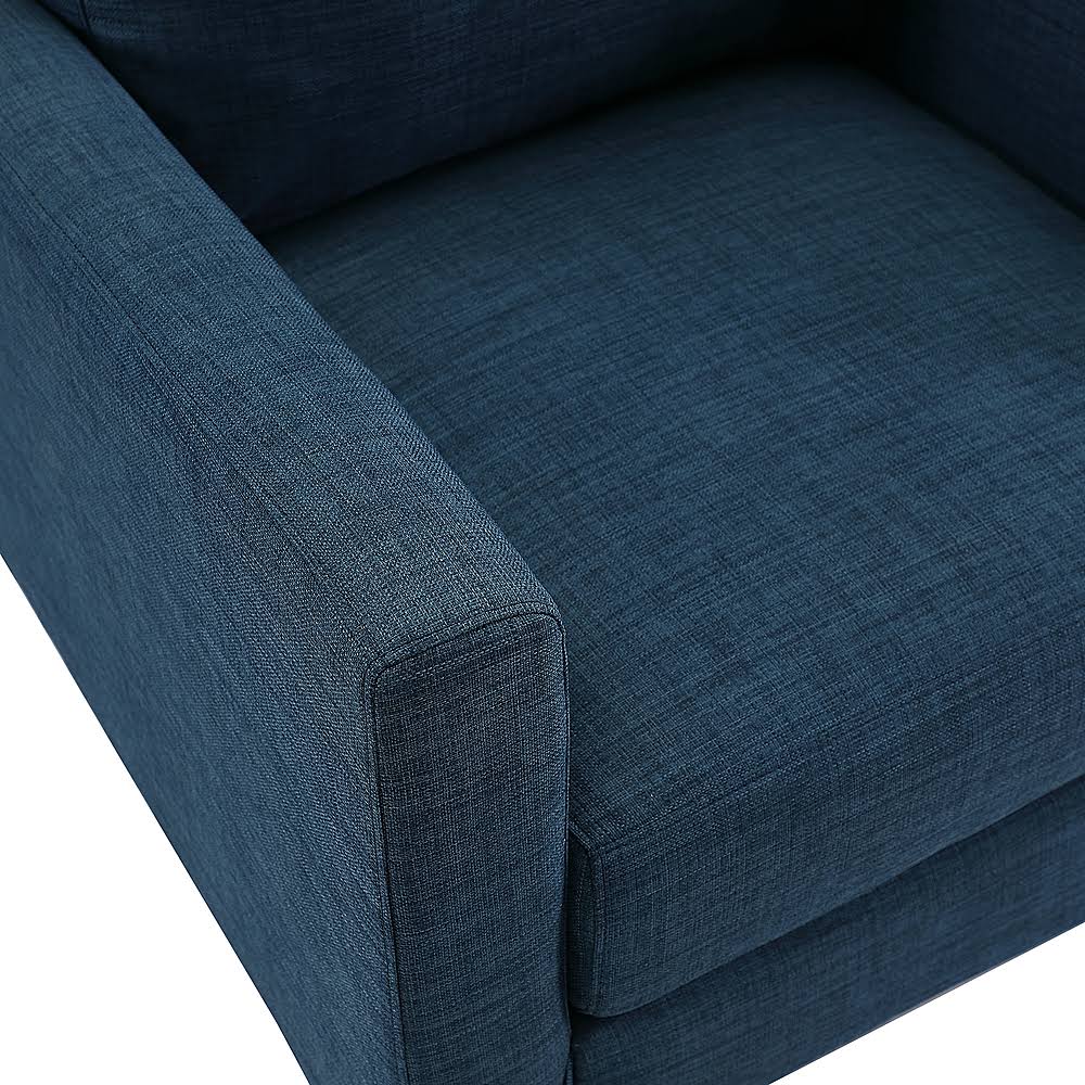 Navy Blue Linen Accent Chair G75617