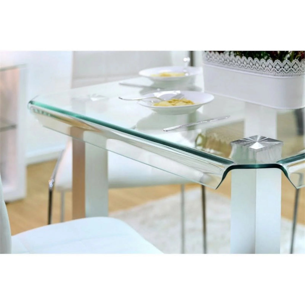 Glass Top Counter Height Dining Table Q90758
