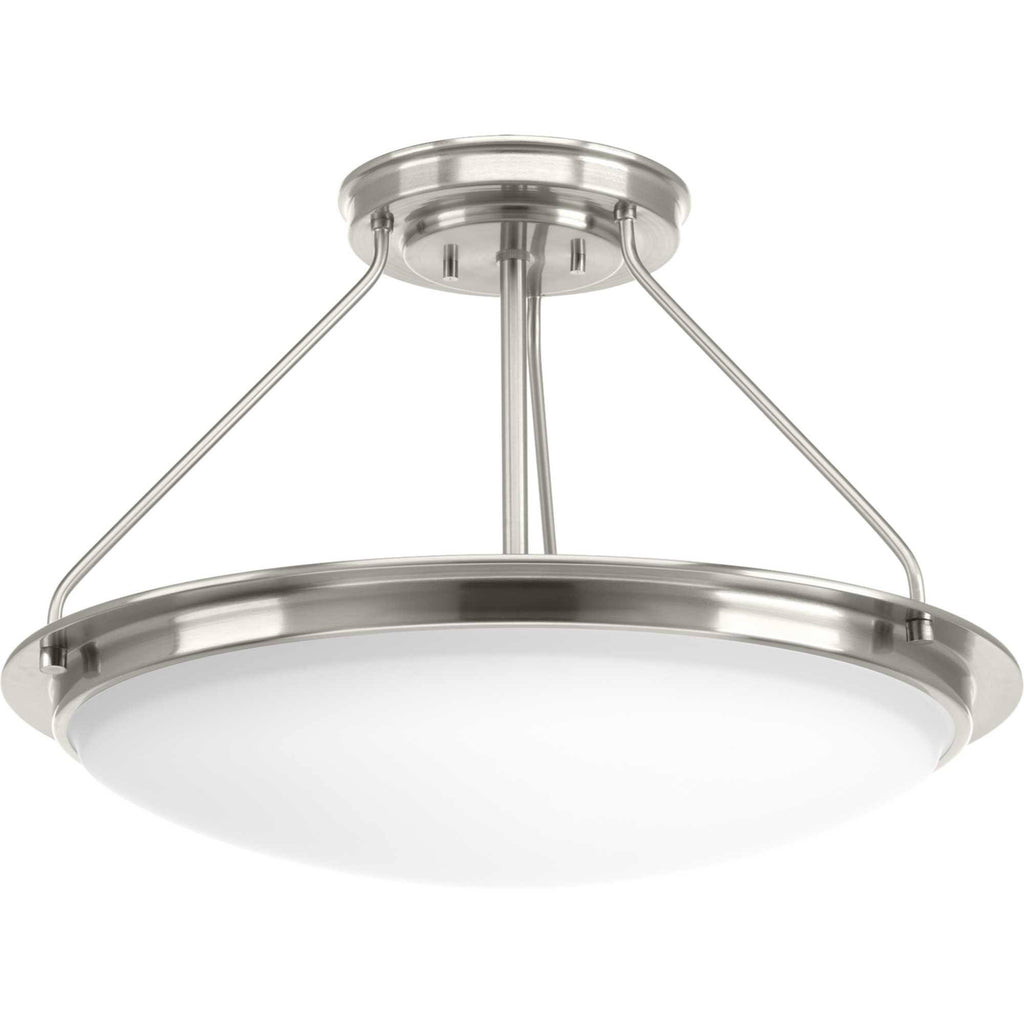 Nickel LED Semi-Flush Light I259