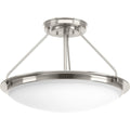 Nickel LED Semi-Flush Light I259