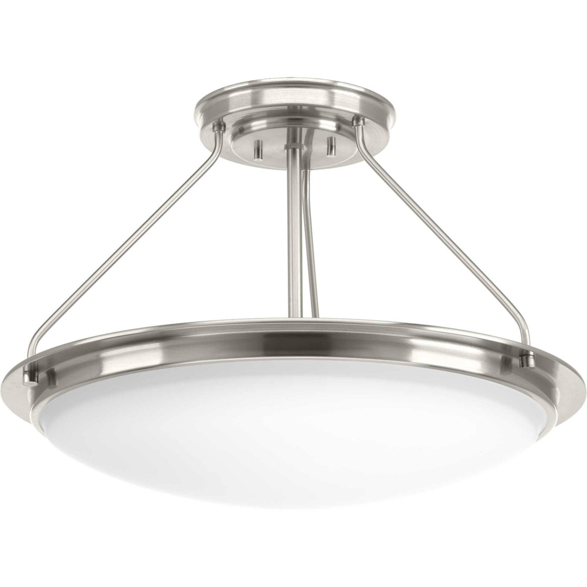 Nickel LED Semi-Flush Light I259