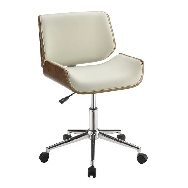 L Shaped Writing Desk & Faux Leather Office Chair I607121