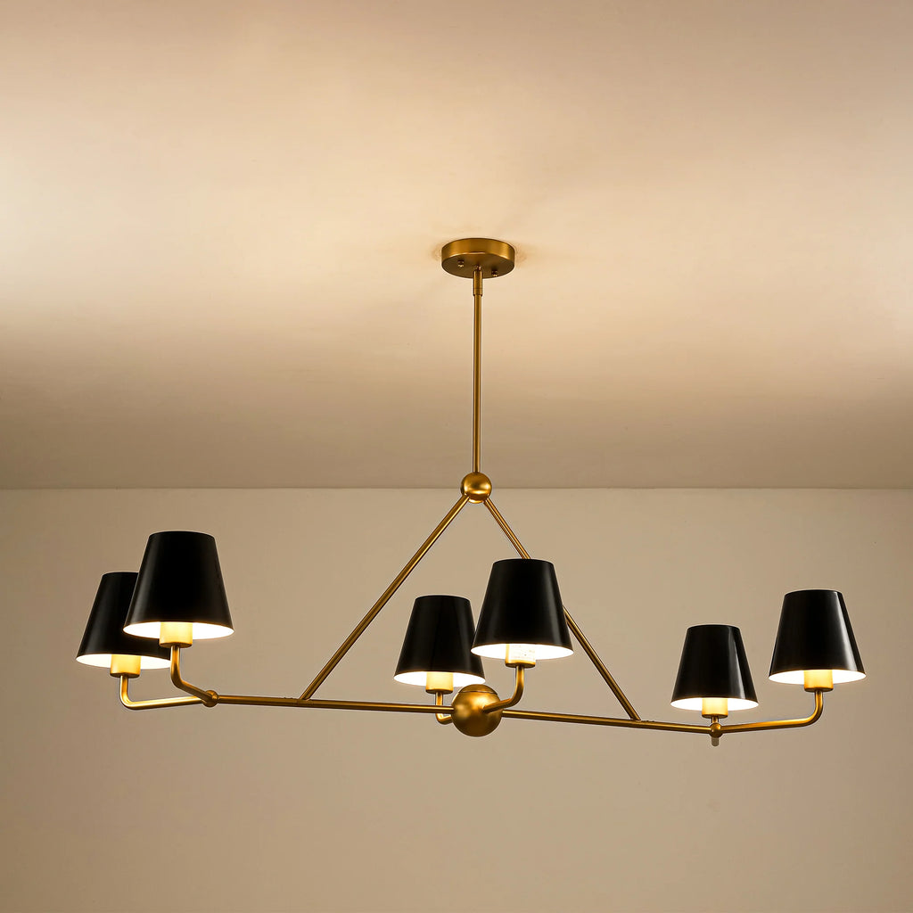 6-Light Linear Kitchen Island Pendant F82120