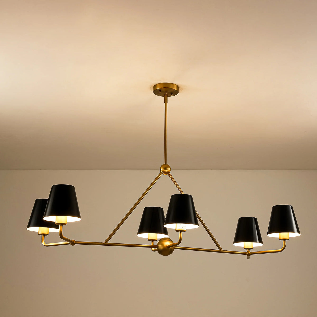 6-Light Linear Kitchen Island Pendant F82120