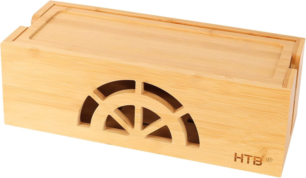 Set of 2 Bamboo Cable Management Box W7904
