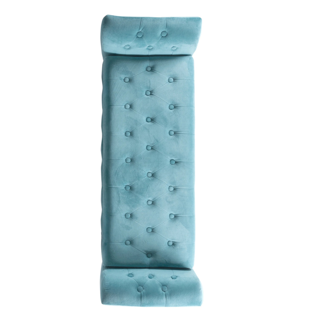 Velvet Tufted Storage Bench and Settee M8347