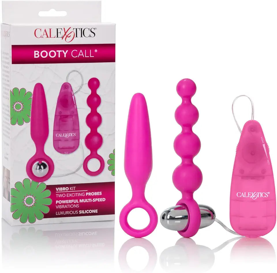 Vibrating Bullet Anal Pleasure Beads Pink Adult Sex Toy M62693