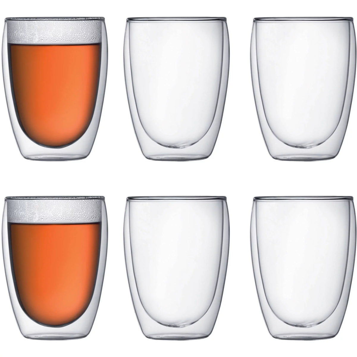 Double-Wall Clear Coffee Mug, 12 Ounces D38319