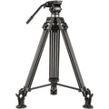 2 Stage Aluminum Tripod with Fluid Pan / Tilt Head L206