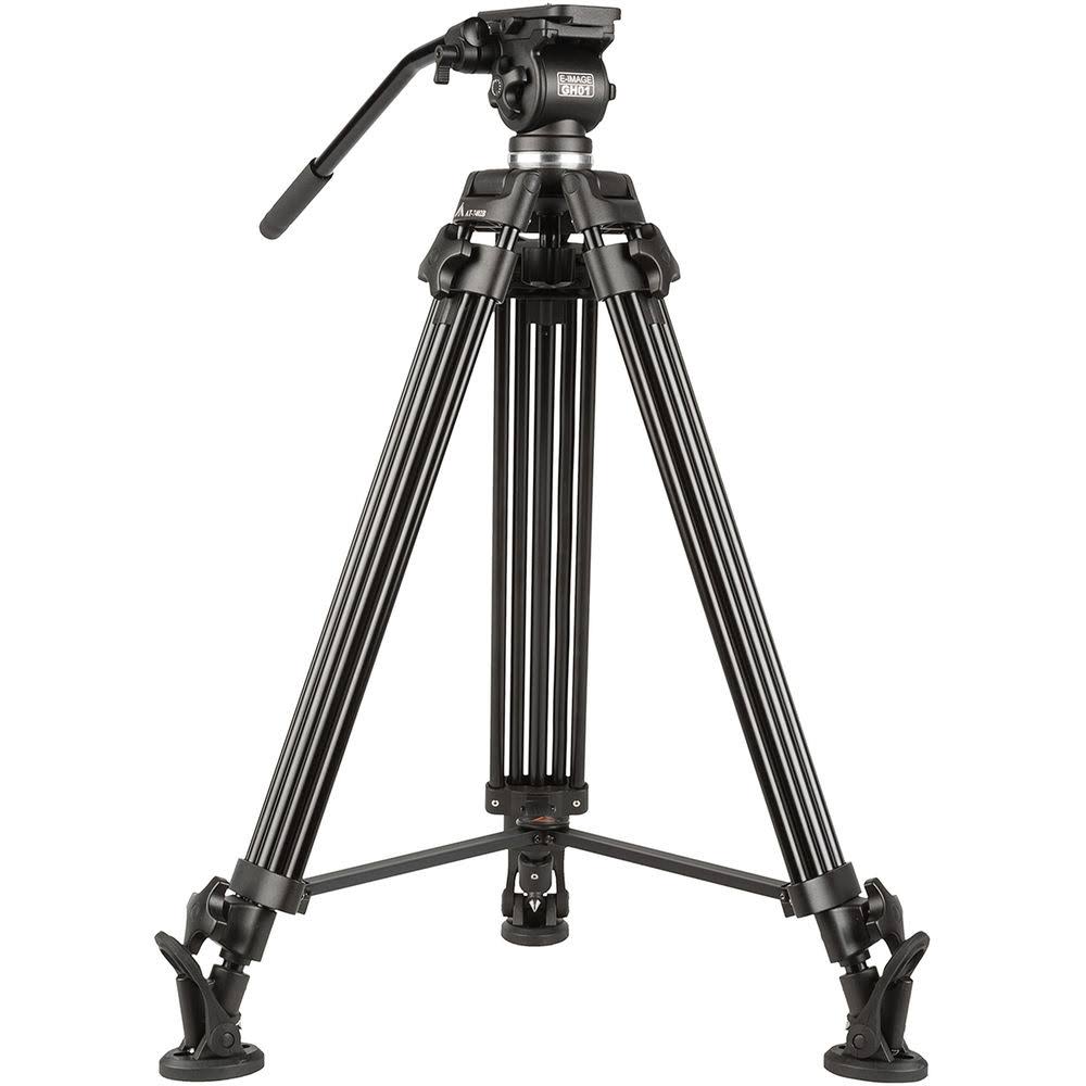 2 Stage Aluminum Tripod with Fluid Pan / Tilt Head L206
