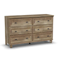 6 Drawer Lintel Oak Dresser B1456