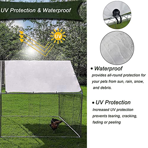 1.25'' Large Metal Chicken Coop with Cover N848055