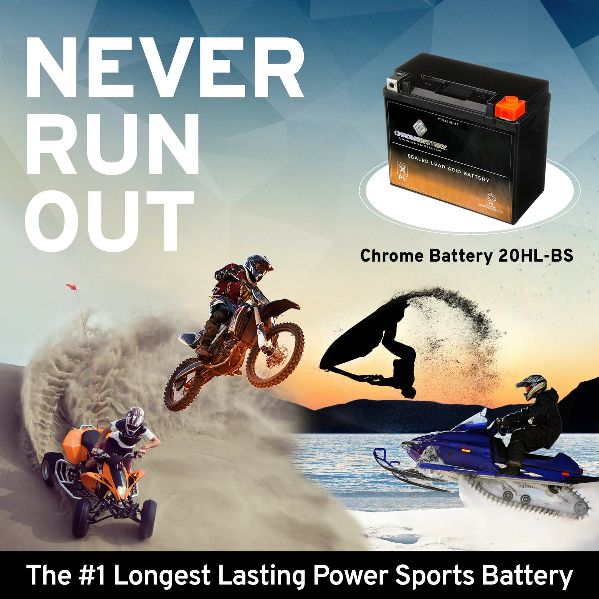 12 Volts 18 Ah 310 Cca Sealed AGM Motorcycle Battery I448621