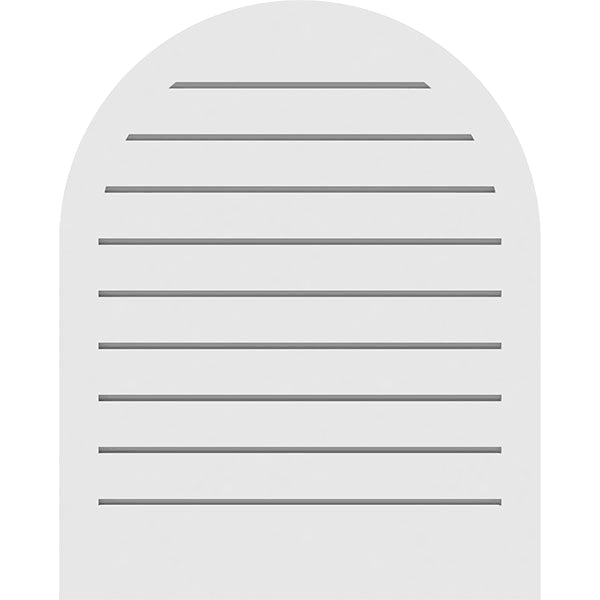 Round Top Surface Mount PVC Gable Vent V76474