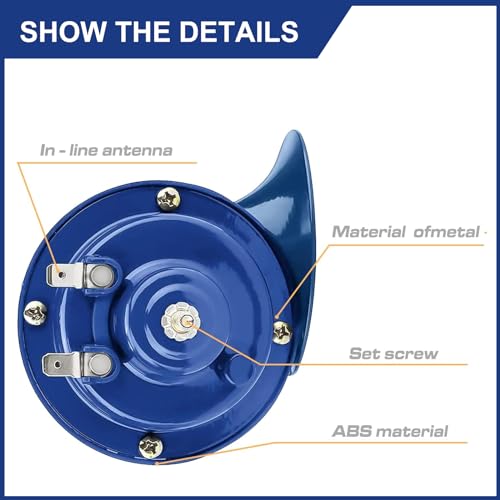12V Waterproof Mini Size Car Air Snail Double Horn J275