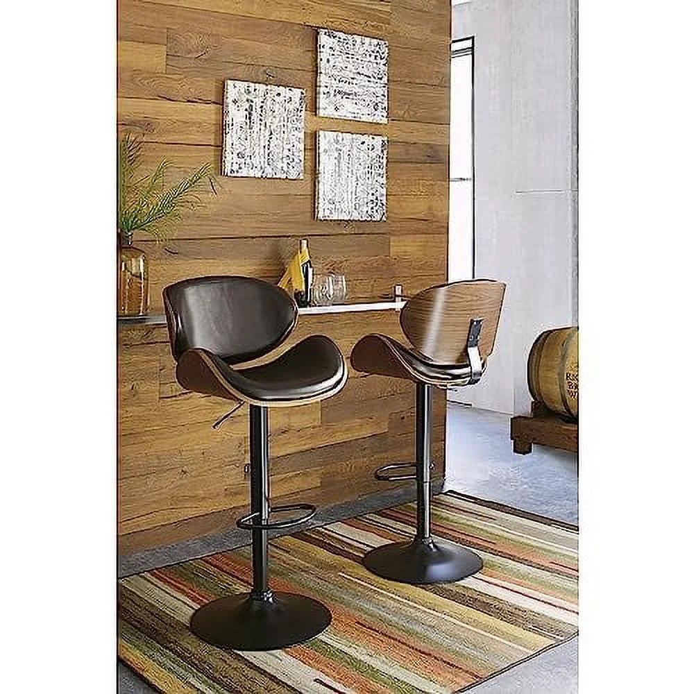 Adjustable Height Curved Bar Stool Y40627
